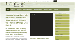 Desktop Screenshot of contoursbeautysalon.co.uk
